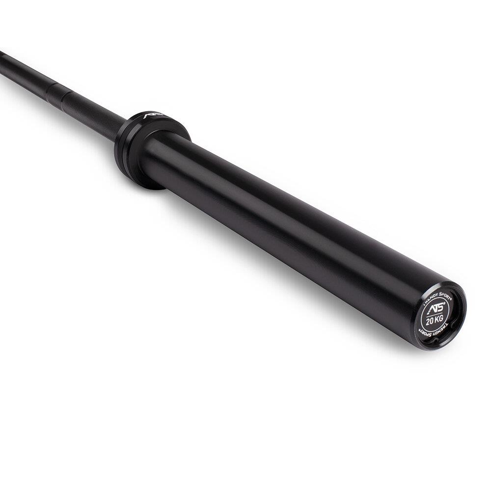 ATS Premium Langhantelstange Schwarz seitliche Ansicht rechts