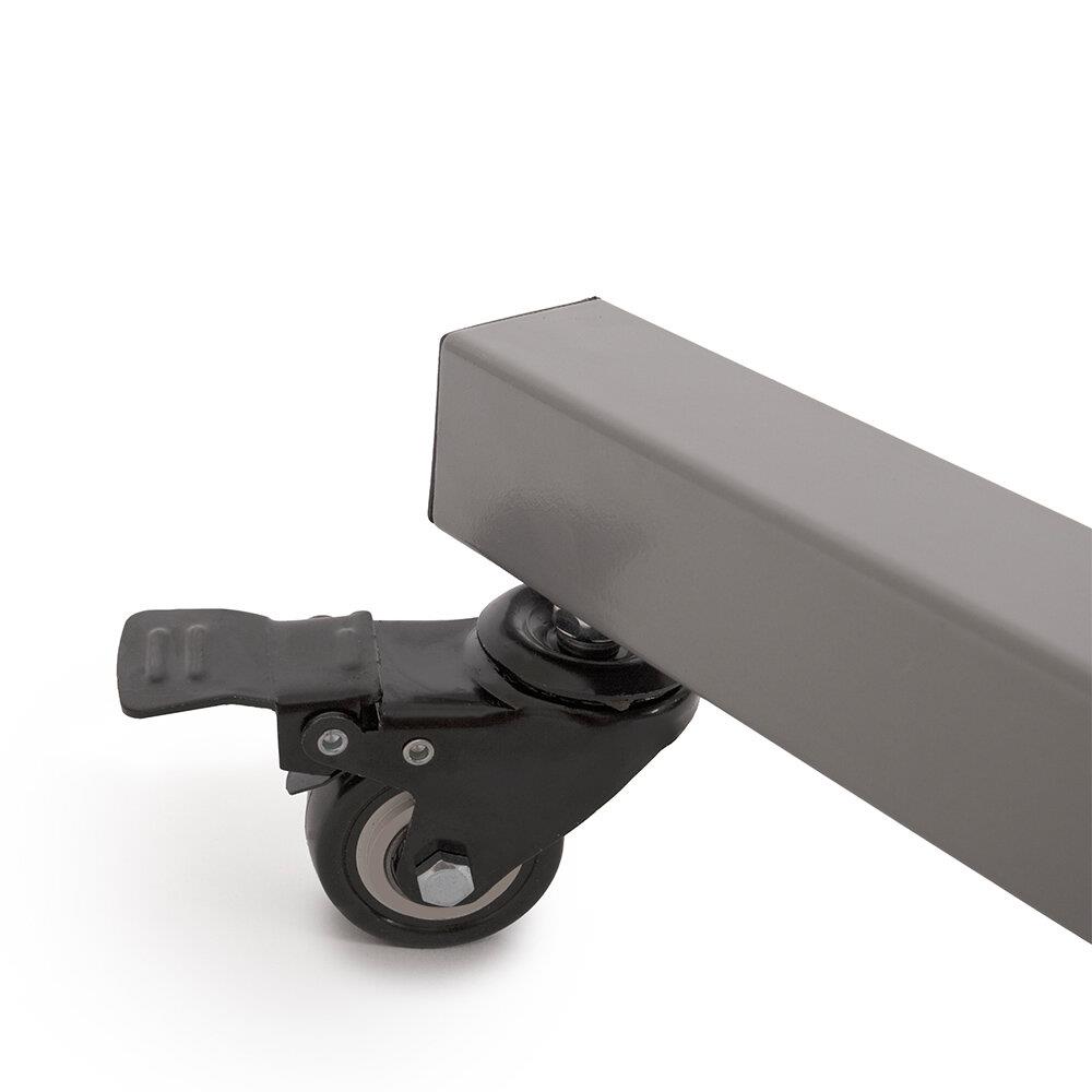 Mattenwagen Detailaufnahme der Rollenbremse