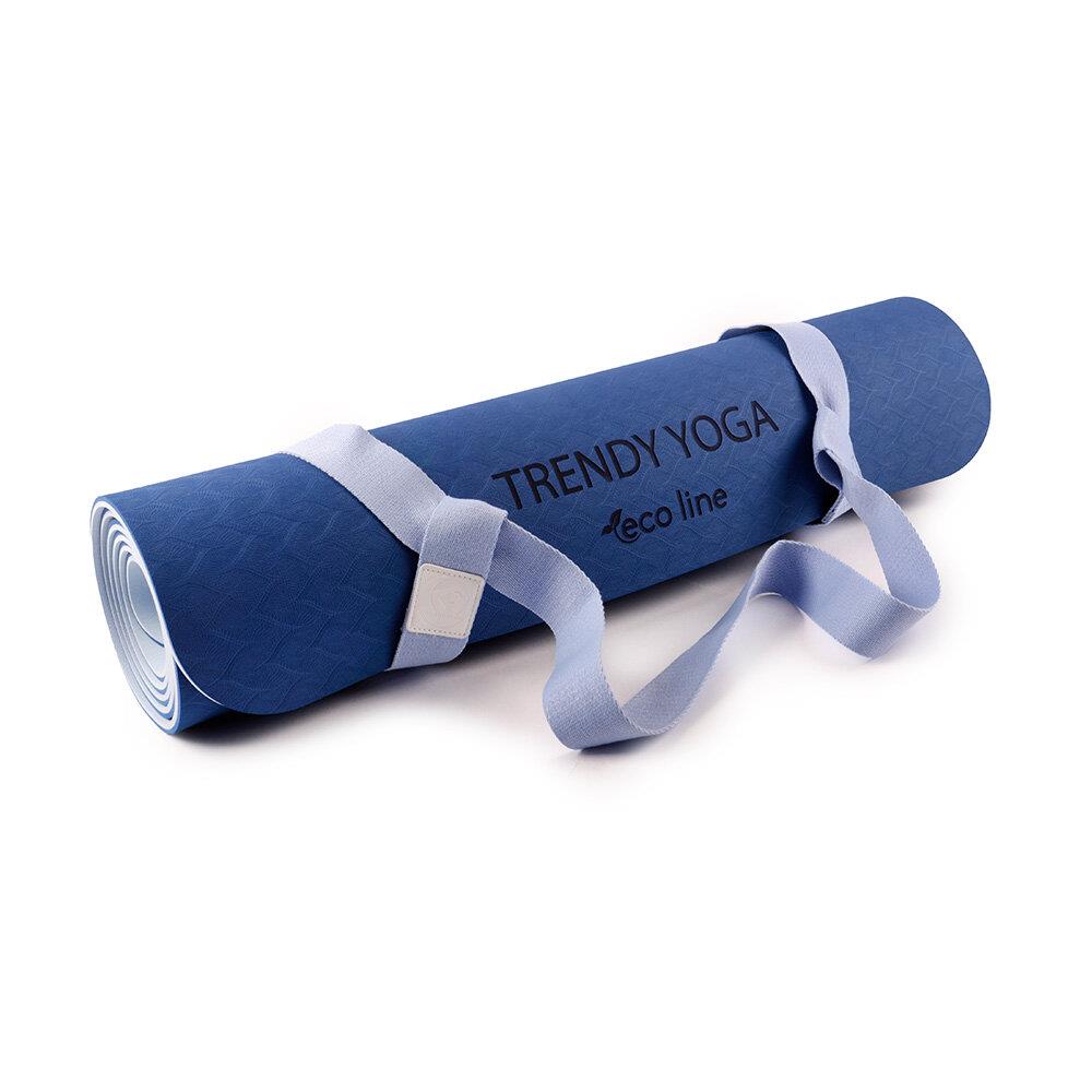 Yogamatte YogaMat Eco Set mit Tragegurt Blau