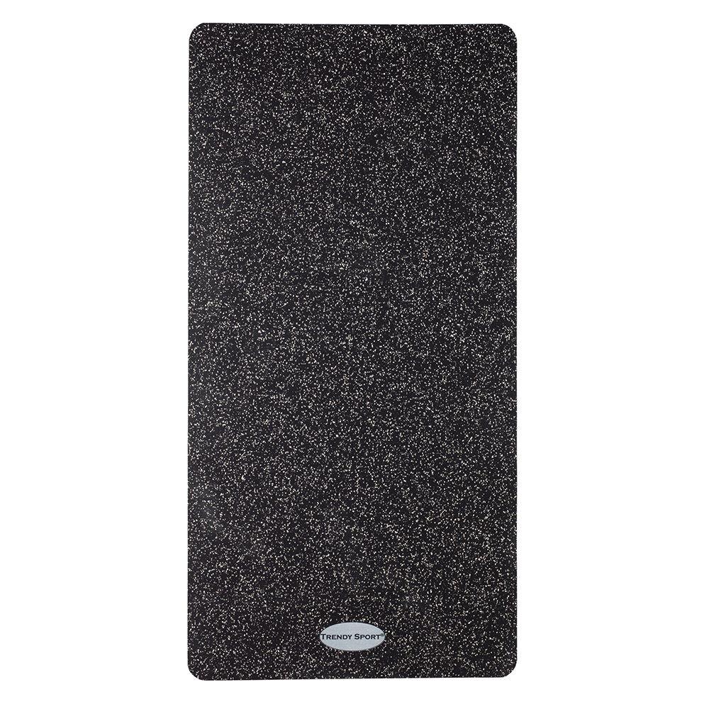 Bodenschutzmatte Gummi Fundamento Schwarz-Weiß