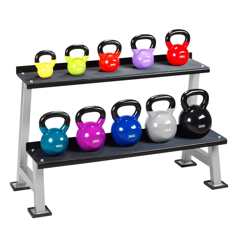 Kettlebell Ständer mit Kettlebells Vinyl