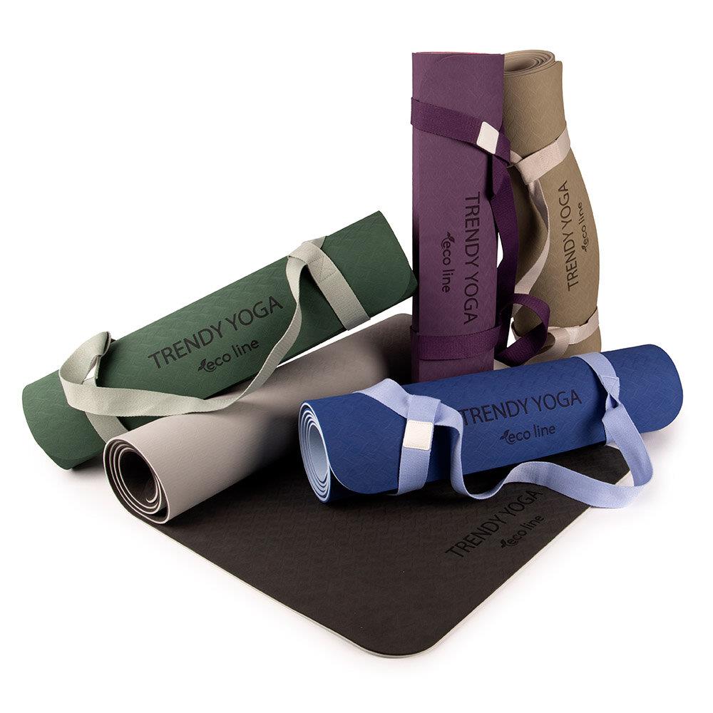 Yogamatte YogaMat Eco Set mit Tragegurt Farbauswahl
