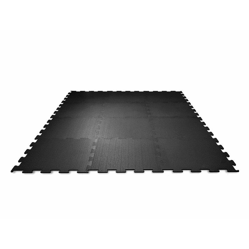 Bodenschutzmatte Gummi Segura Puzzle Anthrazit mehrere Matten miteinander verbunden