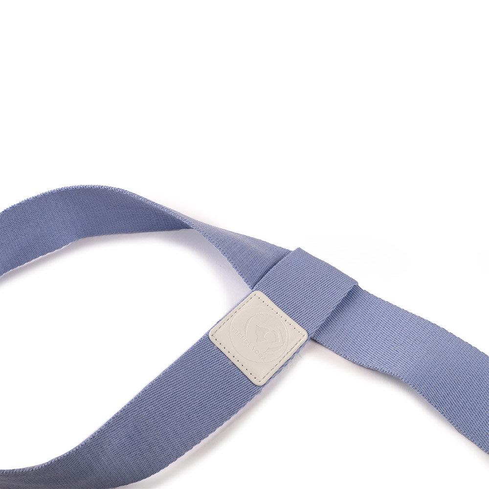 Yogamatte Tragegurt Hellblau Detailaufnahme Struktur