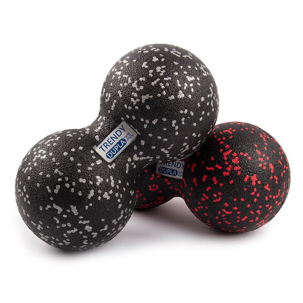 Duoball Dupla XL 12cm Grau auf Rot angelehnt