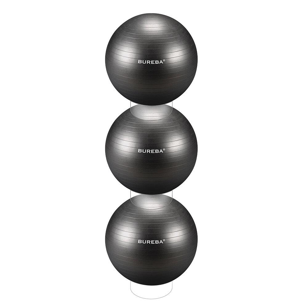 BuReBa Stapelhilfe für Gymnastikbälle Darstellung mit BuReBa Gymnastikbällen
