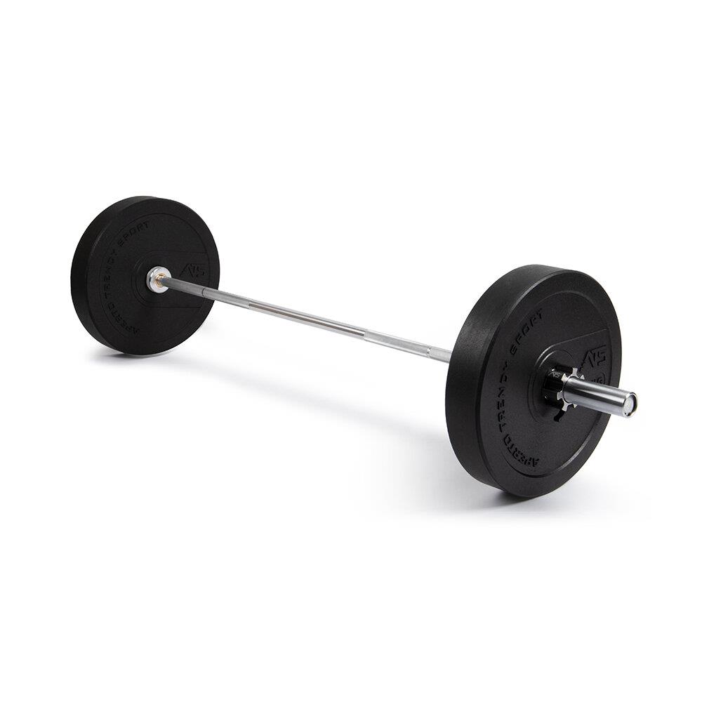 ATS Bumper Plate montiert auf Langhantelstange